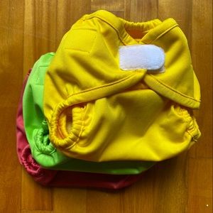 3 pul rumparooz diaper covers, newborn